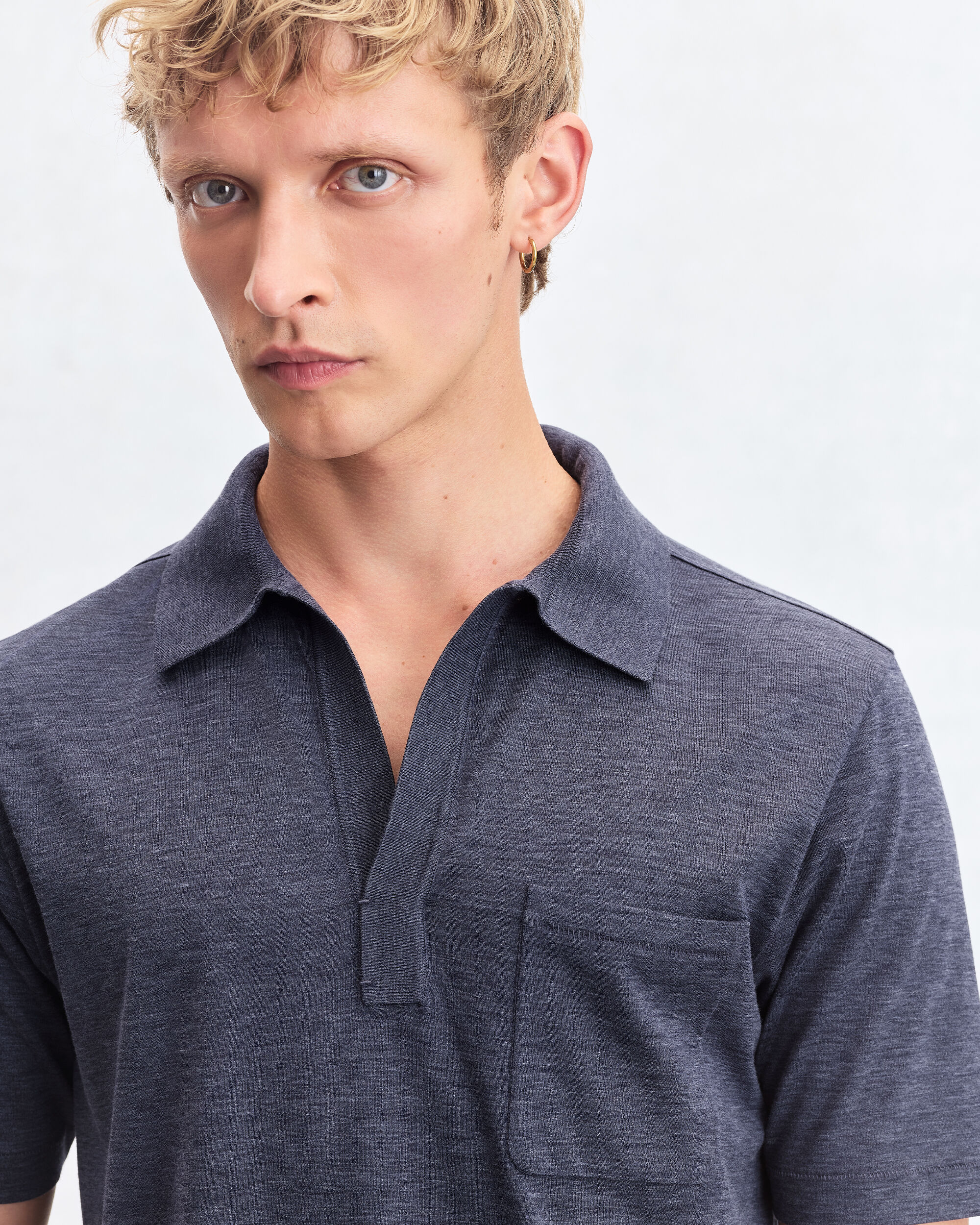 Light Polo, Granite Blue, hi-res