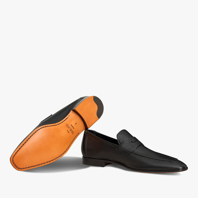 Lorenzo Kangaroo Leather Loafer, NERO, hi-res 4