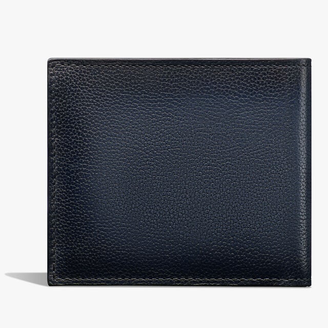 Makore Scritto Leather Compact Wallet, INDIGO DENIM, hi-res 2