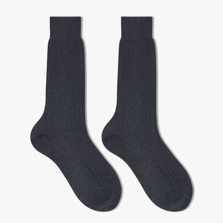 Cotton Short Socks, ANTHRACITE, hi-res