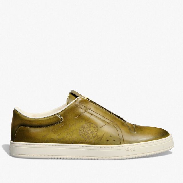 Playtime Scritto Leather Slip-On, ACID GREEN, hi-res 1