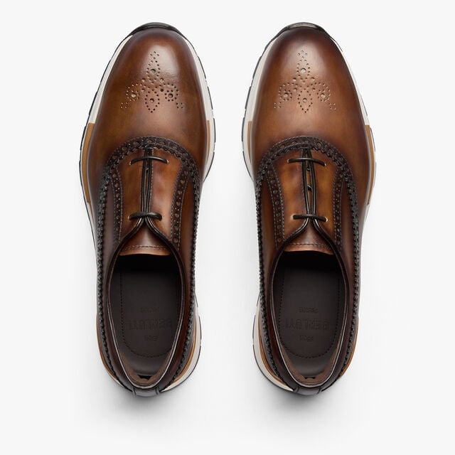 Sneaker Fast Track En Cuir, CACAO INTENSO, hi-res 3