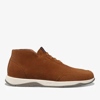 Échappée Suede Mid Top Derby, OCHER, hi-res