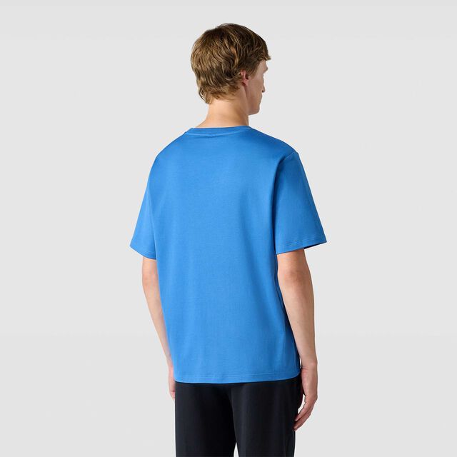 Pocket Logo T-Shirt, BLUE HAWAI, hi-res 3