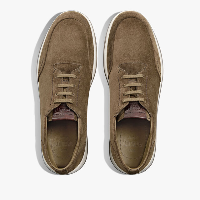 Echappee Scritto Suede Calf Derby, PINE GREEN, hi-res 3