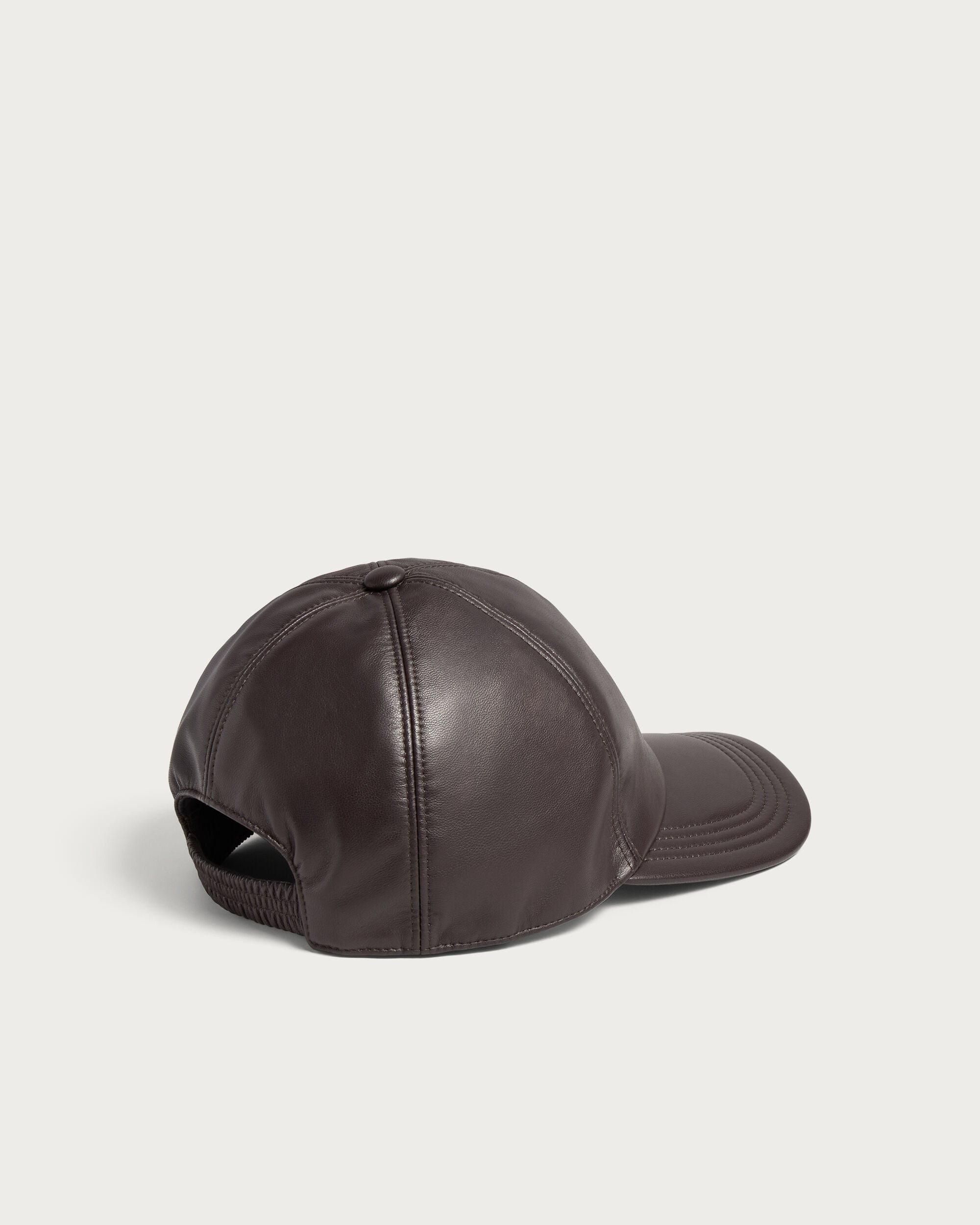 Ultralight Fly Leather Baseball Cap with Leather Detail, Brown Taupe, hi-res