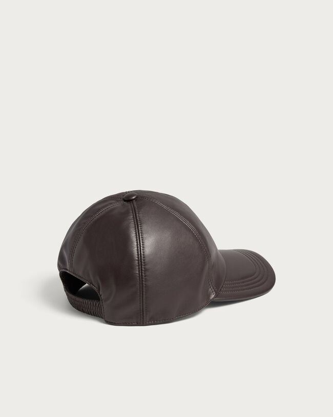 Ultralight Fly Leather Baseball Cap with Leather Detail, Brown Taupe, hi-res