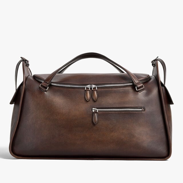 Périple Weekender Travel Bag In Leather, SOFT BROWN, hi-res 1