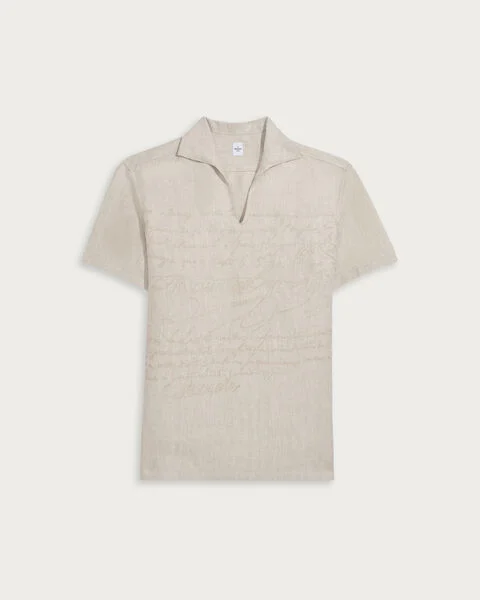 Scritto Short Sleeved Vareuse, Shades Of Beige, hi-res