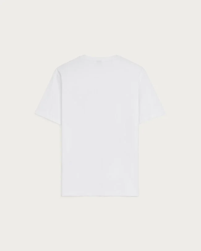 Scritto Embroidery T-shirt, Blanc Optique, hi-res