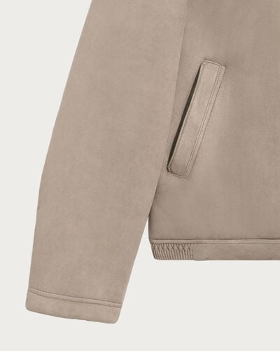 Shearling Blouson, Gray Beige, hi-res
