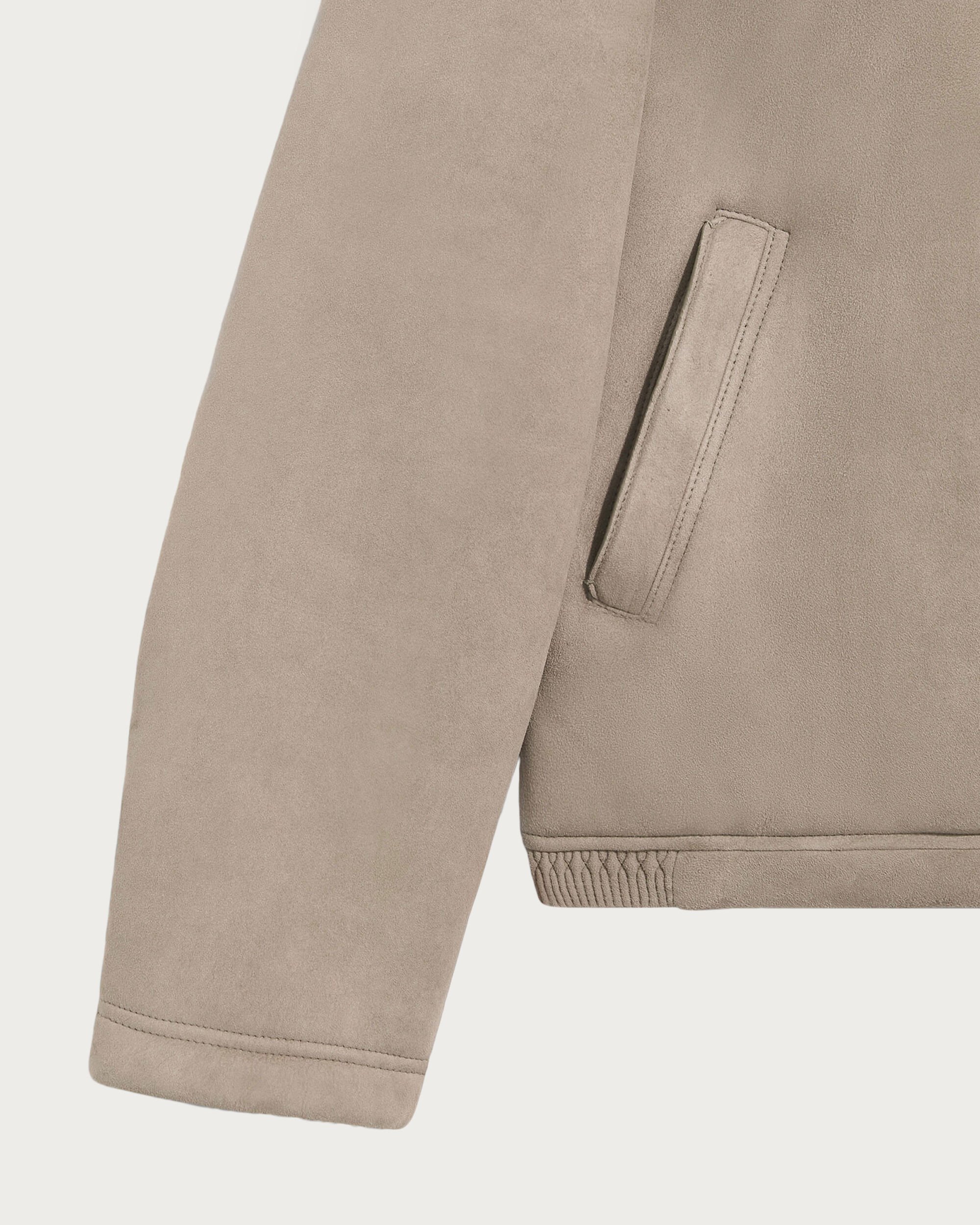 Shearling Blouson, Gray Beige, hi-res