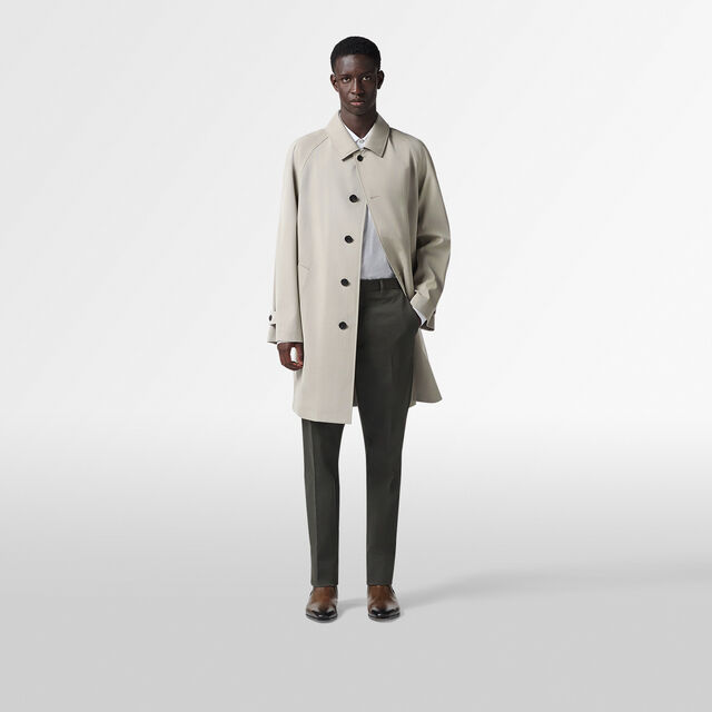 Manteau En Laine Technique, GRES BEIGE, hi-res 5