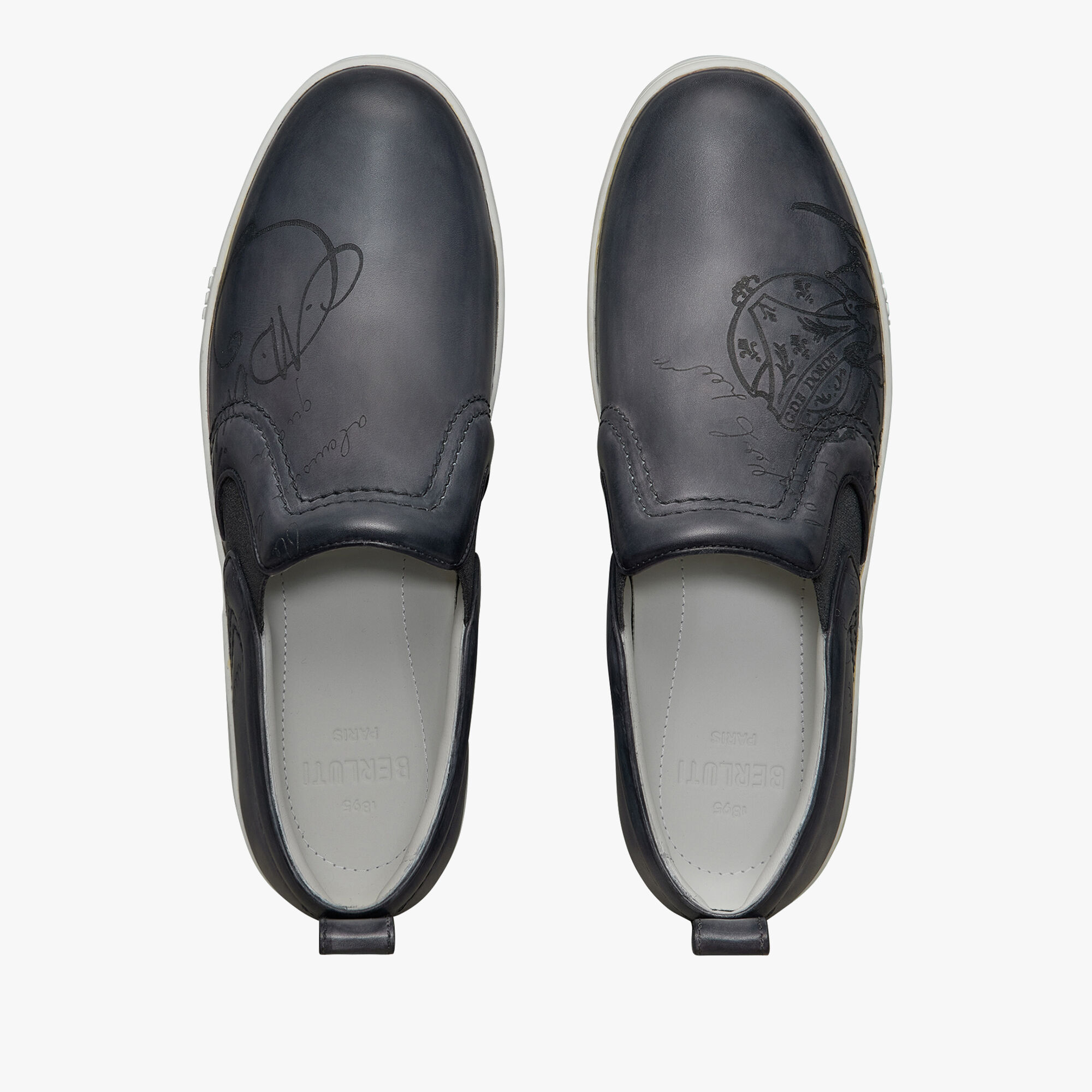 Playtime Scritto Leather Slip-On, LIGHT ALUMINIO, hi-res 3