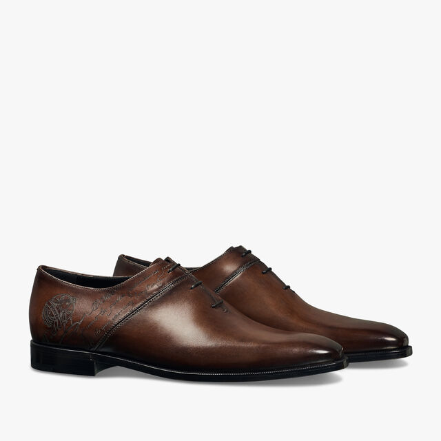 Scars Démesure Scritto Leather Oxford, BRUN, hi-res 2