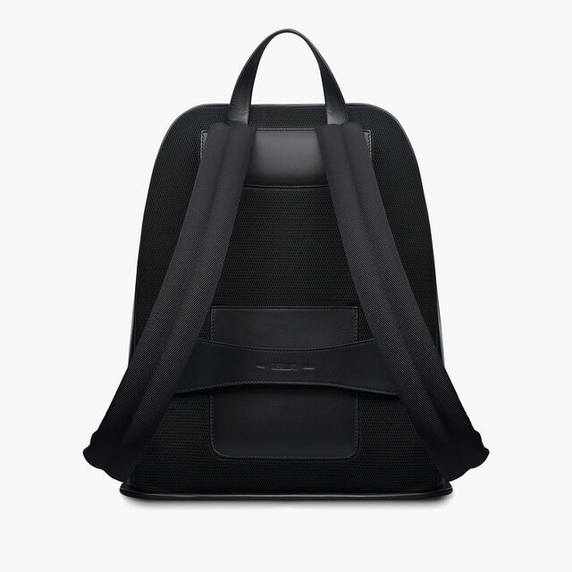Working Day Leather Backpack, NERO GRIGIO, hi-res 3