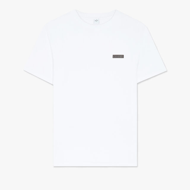 T-Shirt With Leather Detail