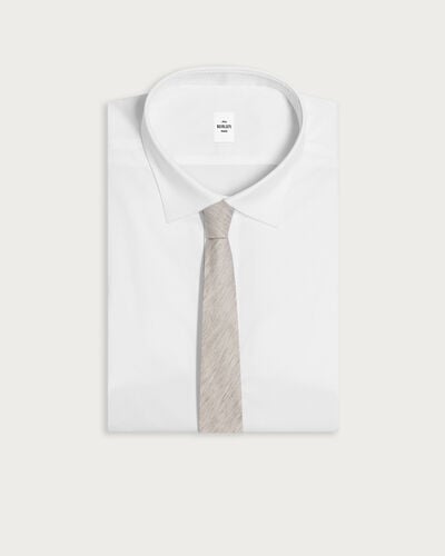 핀스트라이프 B-타보 자수 타이, Natural Beige, hi-res