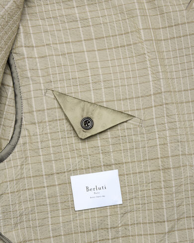 Marcello Jacket with Leather Details, Salvia, hi-res