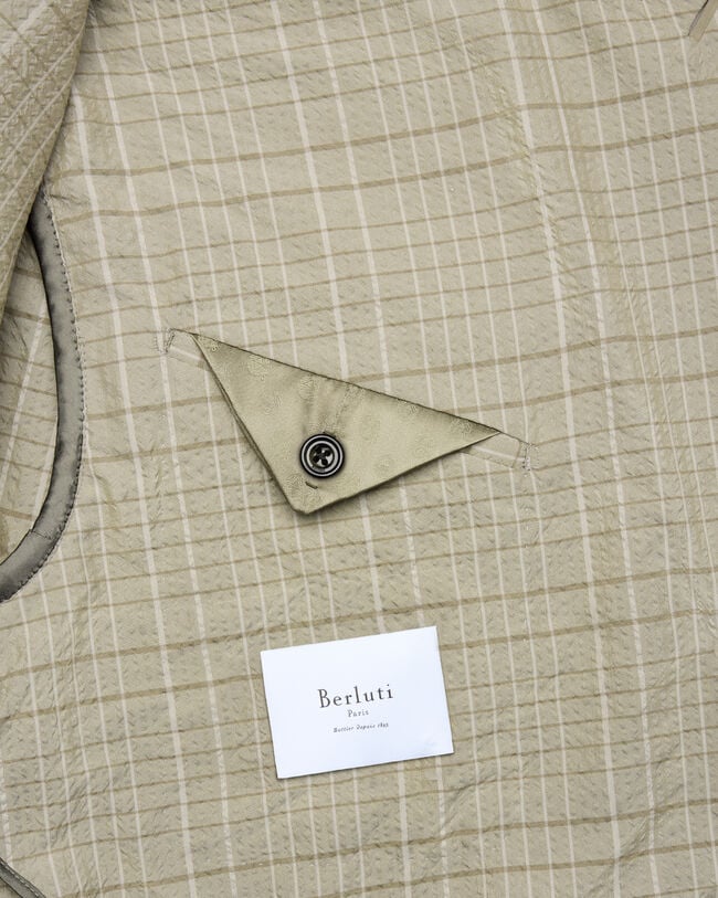 Marcello Jacket with Leather Details, Salvia, hi-res