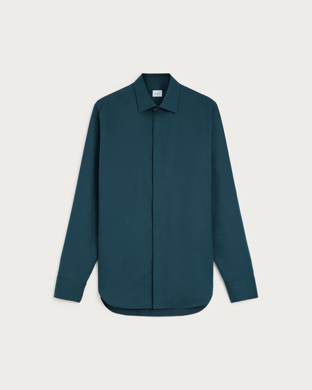 Andy Shirt with Alessandro Embroidery, Nero Blue, hi-res