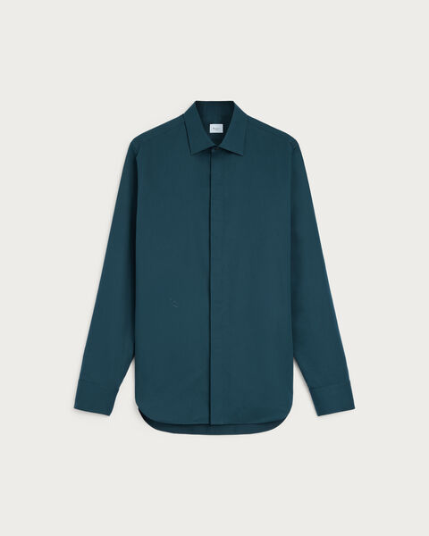 Andy Shirt with Alessandro Embroidery, Nero Blue, hi-res