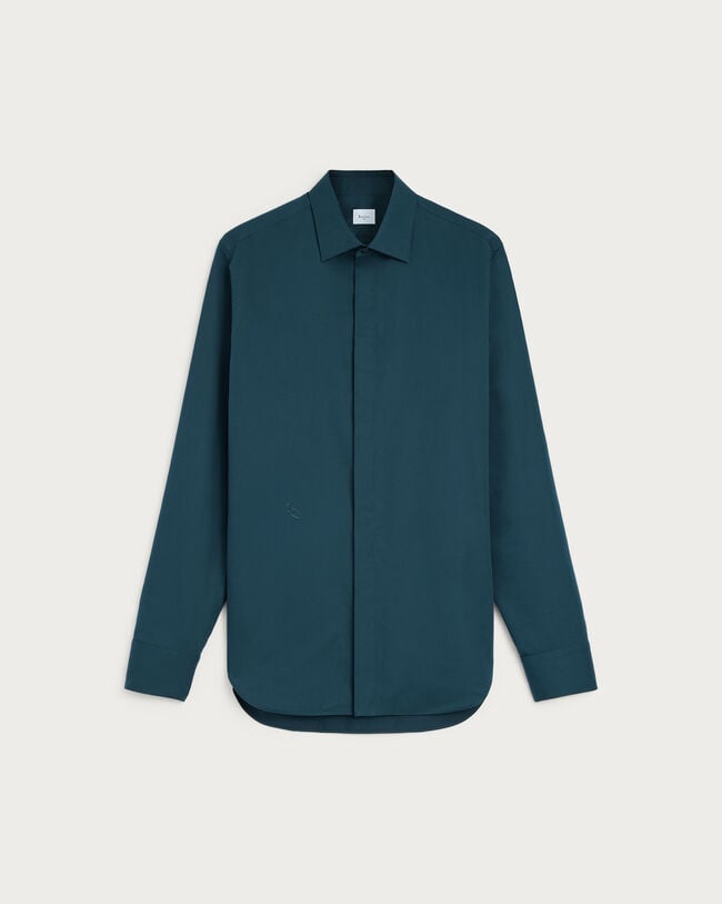 Andy Shirt with Alessandro Embroidery, Nero Blue, hi-res