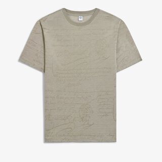T-Shirt Piqué en Jacquard Scritto T-Shirt Piqué en Jacquard Scritto