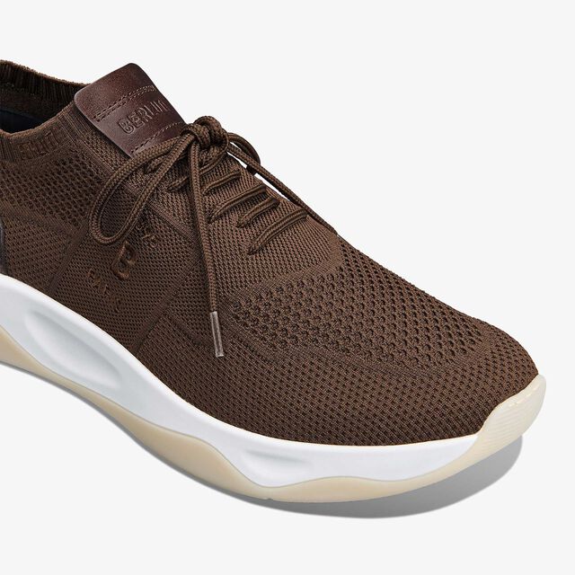 Shadow Knit And Lagoon Calf Sneaker, EARTH BROWN, hi-res 5