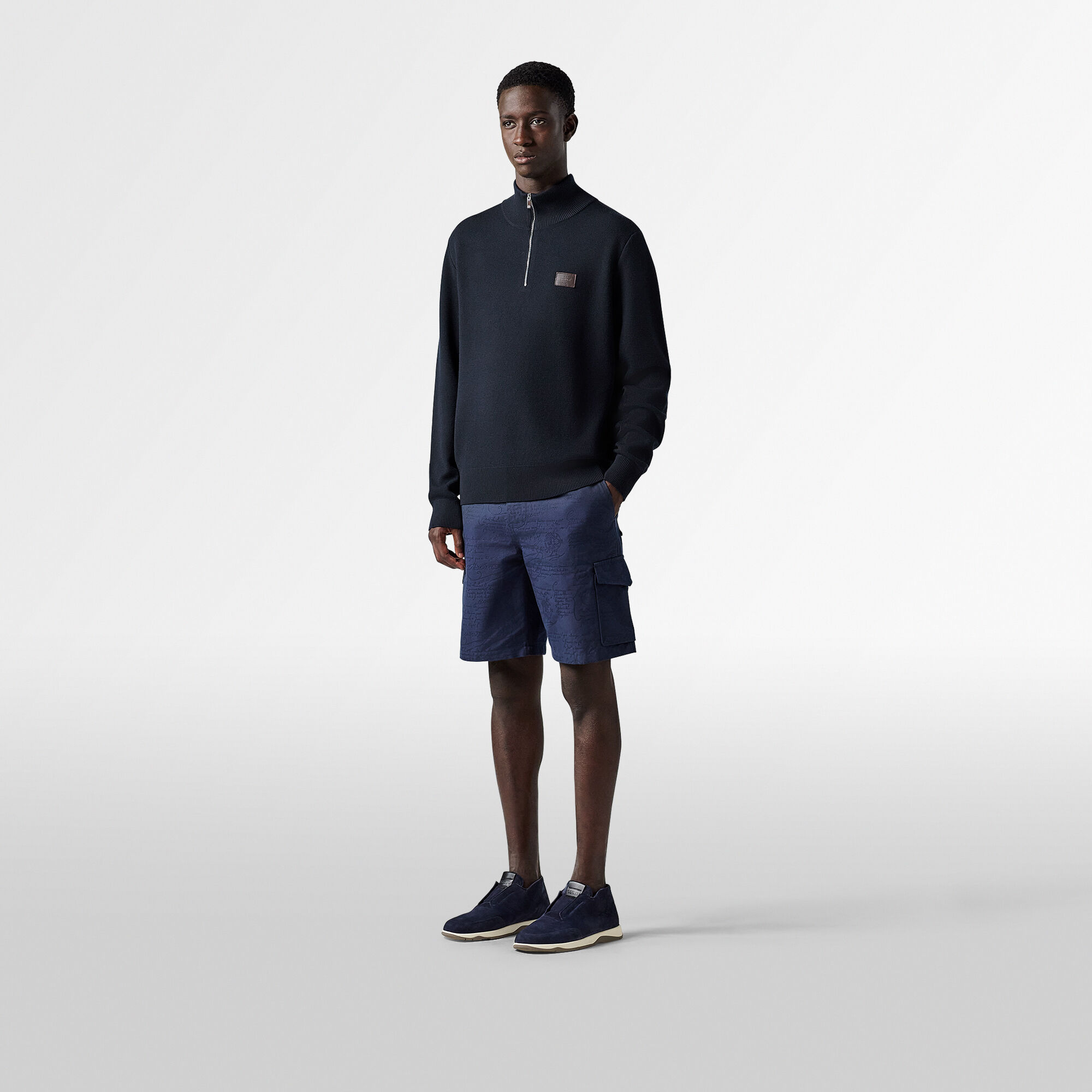 美品 Berluti ベルルッティ カリグラフィ ショートパンツ ナイロン 00036507-1.jpg