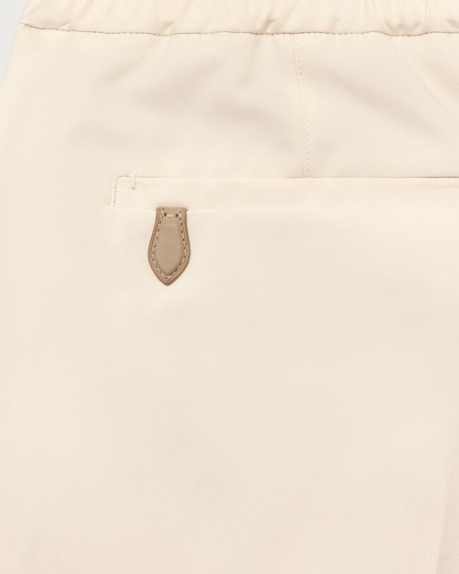 레더 디테일 릴랙스 팬츠, Butter Cream, hi-res