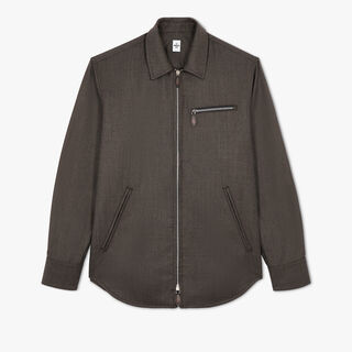 Wool Zipped Overshirt