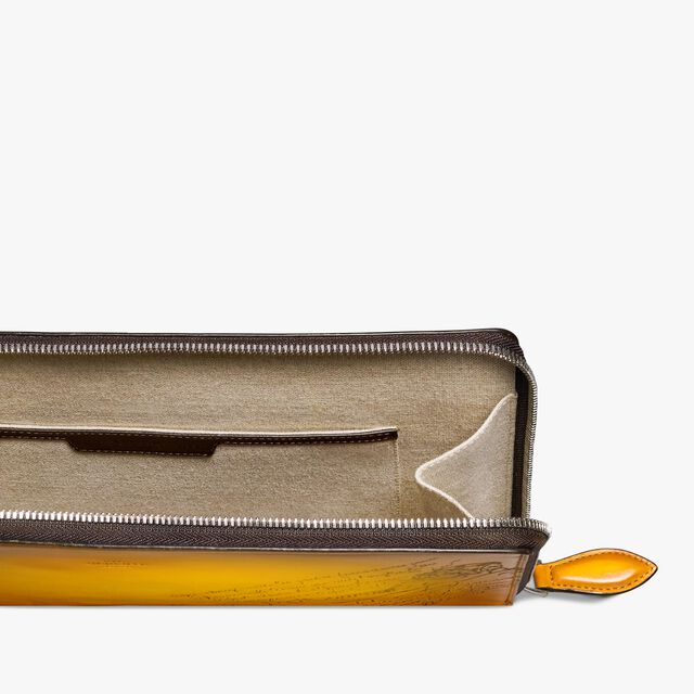 Nino GM Scritto Leather Clutch, MIMOSA, hi-res 7