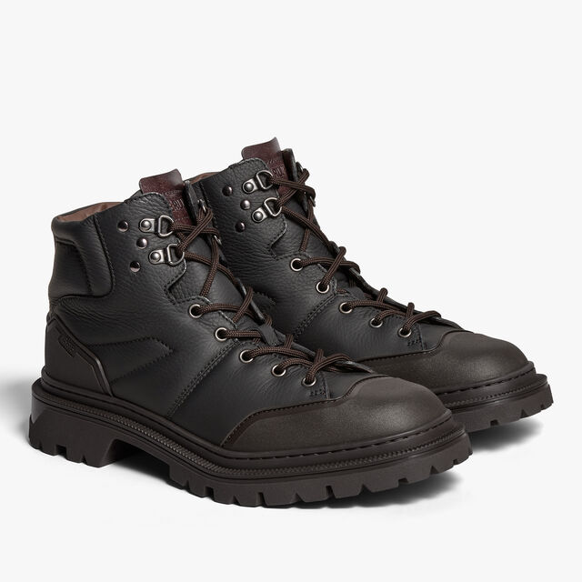 Brunico Parcours鹿皮和橡胶靴, BLACK, hi-res 4