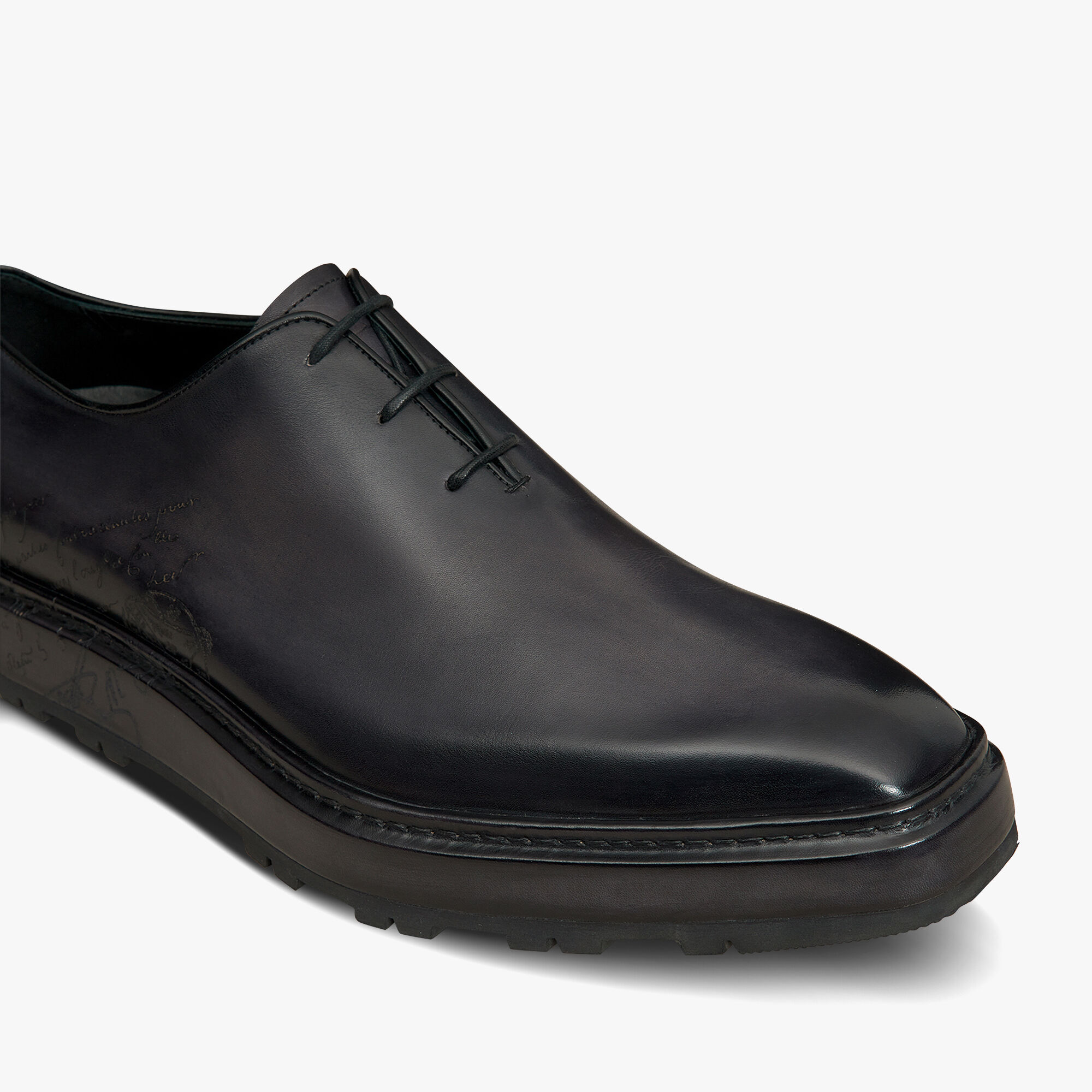 Alessandro Alto Leather Oxford, NERO GRIGIO, hi-res 6