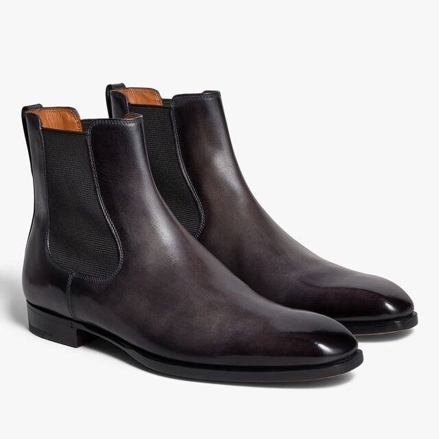 Caractère Capri Leather Boot, NERO GRIGIO, hi-res 4