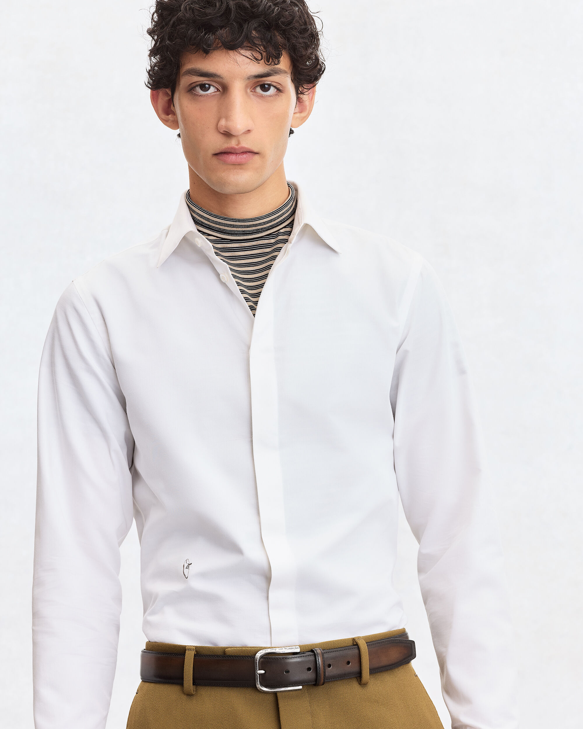 Curve Belt, Charcoal Brown, hi-res