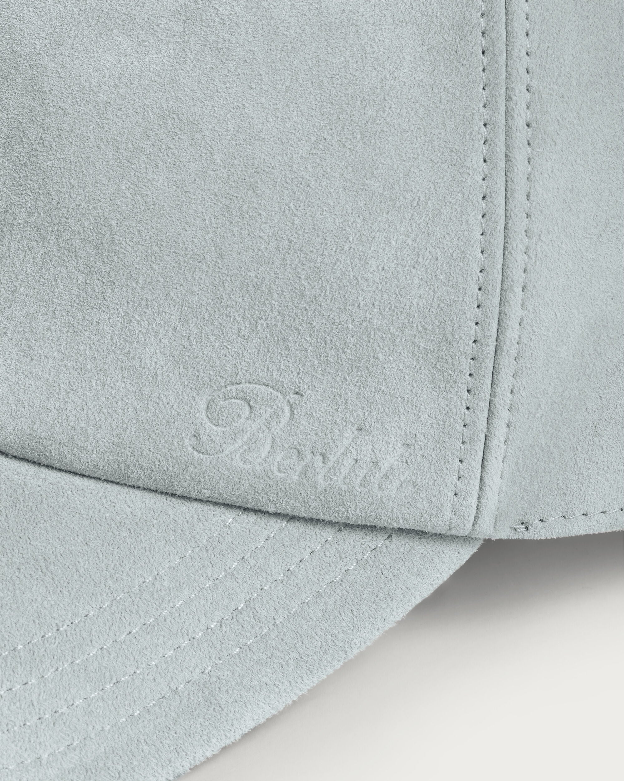 Suede Baseball Cap, Dove Blue, Image 1