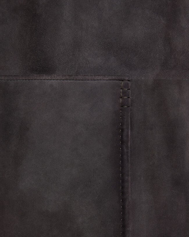 Veste Foresti&egrave;re en Cuir Patin&eacute;, Warm Purple Grey, hi-res