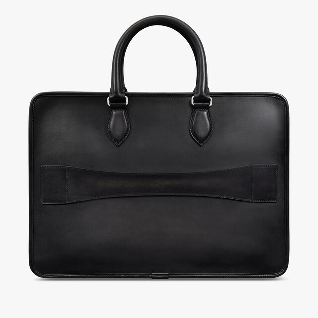 Un Jour Leather Briefcase, NERO GRIGIO, hi-res 3