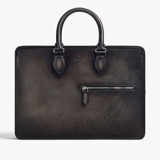 Un Jour Scritto Leather Briefcase