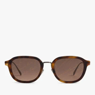 Equinox Metal And Acetate Sunglasses, CLASSIC HAVANA + BROWN SCRITTO, hi-res