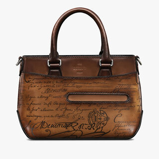 Toujours Gulliver Scritto Leather Messenger, DUNA, hi-res