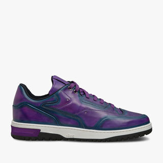 Playoff Leather Sneaker, PURPLE BLUE, hi-res