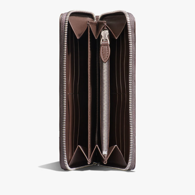 Itauba Gradiant Scritto Leather Long Zipped Wallet, ST EMILION + CACAO INTENSO, hi-res 3