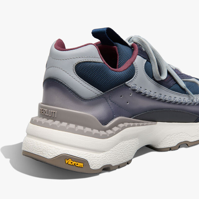 Skyrunning Leather And Nylon Sneaker, NIGHTFALL, hi-res 5