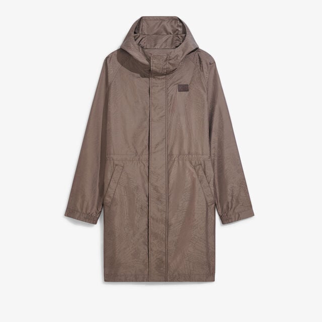 Nylon Scritto Packable Parka, SEPIA    , hi-res 1