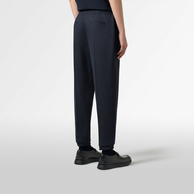 Stretch Wool Jogpants, MARINE, hi-res 3