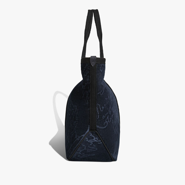 Oversize Tote Sponge Scritto Tote, MARINE, hi-res 5