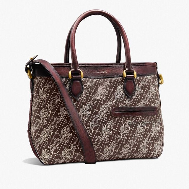 Toujours XS Toile Marbeuf Tote Bag, DARK BROWN + MADURO, hi-res 2